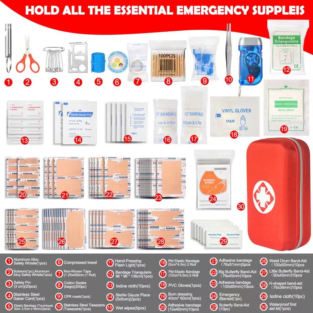 First Aid Kit 340pcs First Aid Kit Car First Aid Kit Emergency First Aid Kit Home First Aid Kit