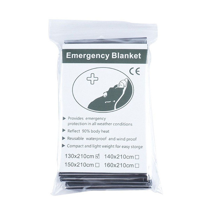 Emergency Blanket Foil Blanket Survival Thermal Mylar Blankets Individually Packaged Perfect for Out