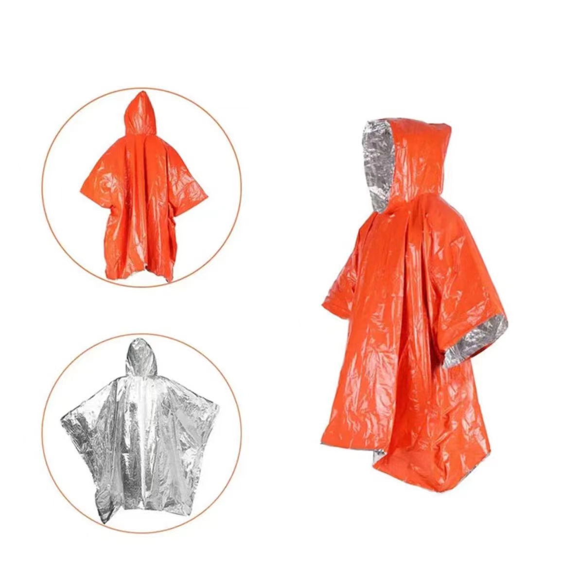 PE Aluminized Film Multifunctional Raincoat