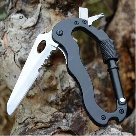 5-in-1 Multifunctional Carabiner EDC Tool: Your Ultimate Outdoor Survival Companion